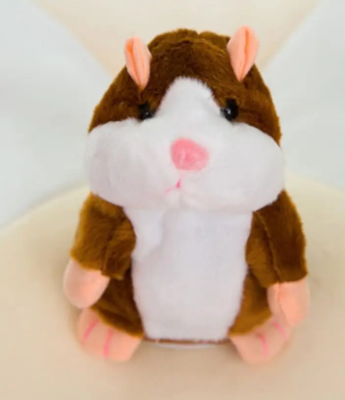 Lovely Talking Hamster Speak Talk Sound Record Repeat Plush Animal Kawai Toys UK 