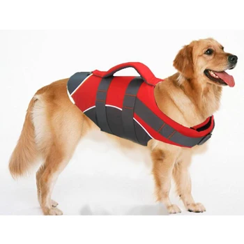 

Venxuis Reflective Summer Dog Costume Swimwear Professional Safety Pet Dog Save Life Jacket Thick Foam for Better