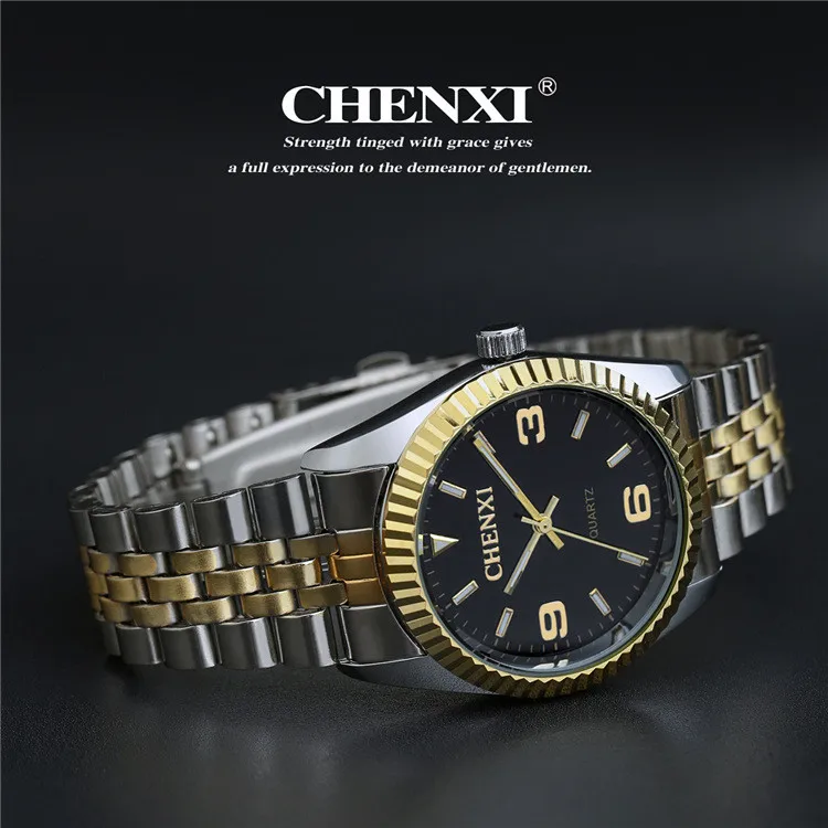 CHENXI Top Brand Watch Ladies Quartz-Watches Women& Men Simple Dial Lovers' Quartz Fashion Leisure Wristwatches Relogio Feminino