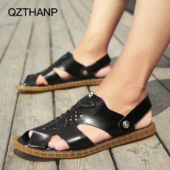 

2018 Sandalias Casual Sandal Shoes Hombre Youth Trend Men Male Adult Shoes Gum Outsole Summer Shoes Men Breathable High Quality