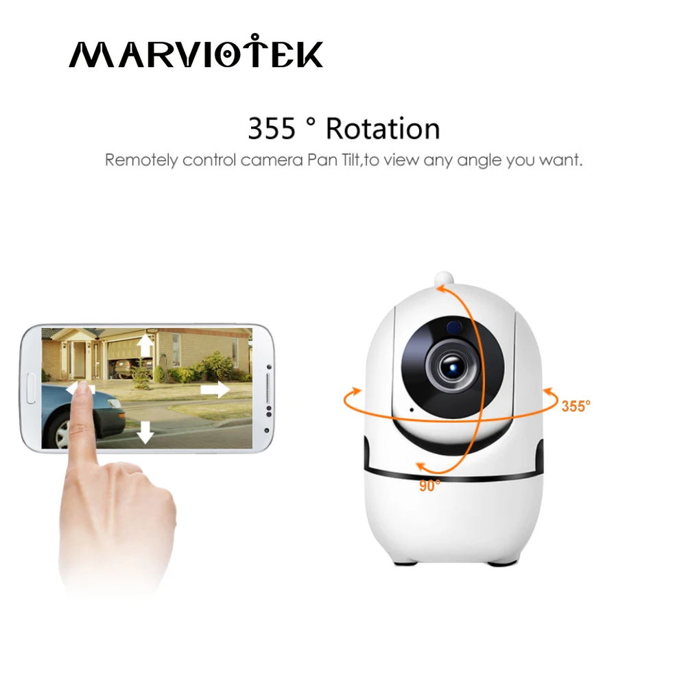 

720P Baby Monitor with Camera Wireless Home Security IP Camera WiFi Two Way Audio Mini Camera HD Night Vision CCTV Camera P2P IR