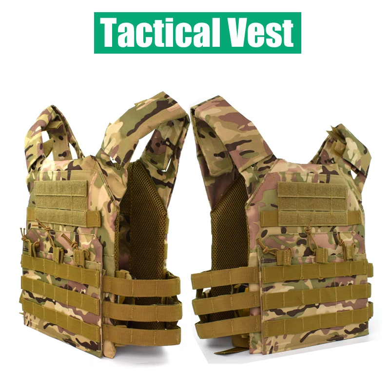 

Adjustable Military Equipment Tactical Vest Airsoft Paintball Molle Vest Chest Protective Combat Vest For CS Hunting 4 Colors