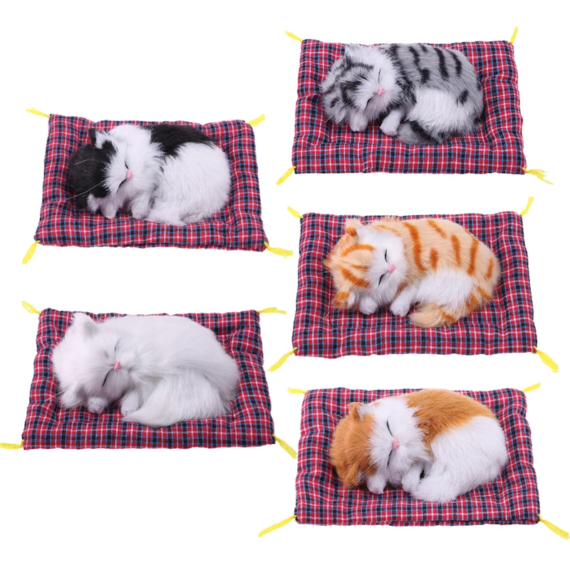 Cute Simulation Animal Doll Rabbit Plush Sleeping Stuffed Toy Kids Gift Decor