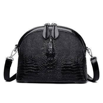 

Crocodile Pattern Women Shoulder Bags Small Shell Crossbody Messenger Bags Women Leather Small Bag Brand Designer Sac Female