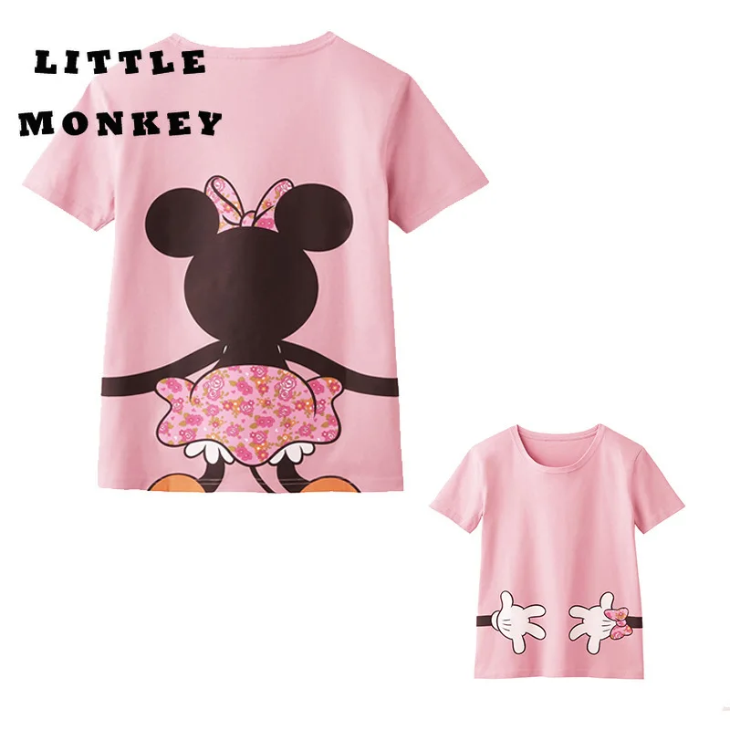 Fam&iacute;lia Pai-Filho de Fam&iacute;lia Fam&iacute;lias das Roupas Combinando 2019New Minnie Rato Dos Desenhos Animados T-shirt Do Rato Pato Roupas Femininas