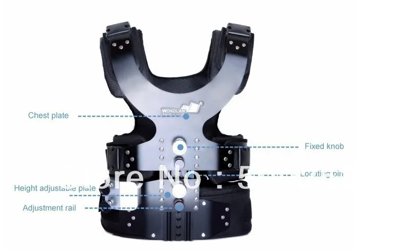 Wondlan Steadicam Леопард 4 видео Камера Steadycam углеродного волокна Стабилизатор + жилет