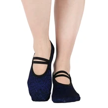 Лучшие женские носки для йоги, нескользящие носки для пилатеса, для фитнеса, хлопковый спортивный носок, нескользящие носки для женщин, танцевальная обувь для спортзала