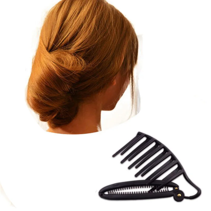 LNRRABC Women Girl Updo Bun Comb Hair Clip Tool Set Twist Maker Holder Hair Accessories Hair