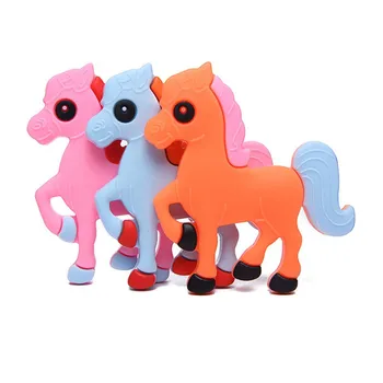 

Newborn Baby BPA Free Silicone Cartoon Animal Teethers Training Toys Kids Safety for Infant Teething