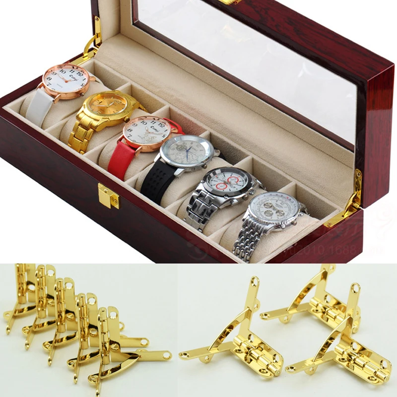 20 шт. деревянные петли с позолотой 18 К 30 х33 мм|box hinges|metal hingehinged wooden boxes |