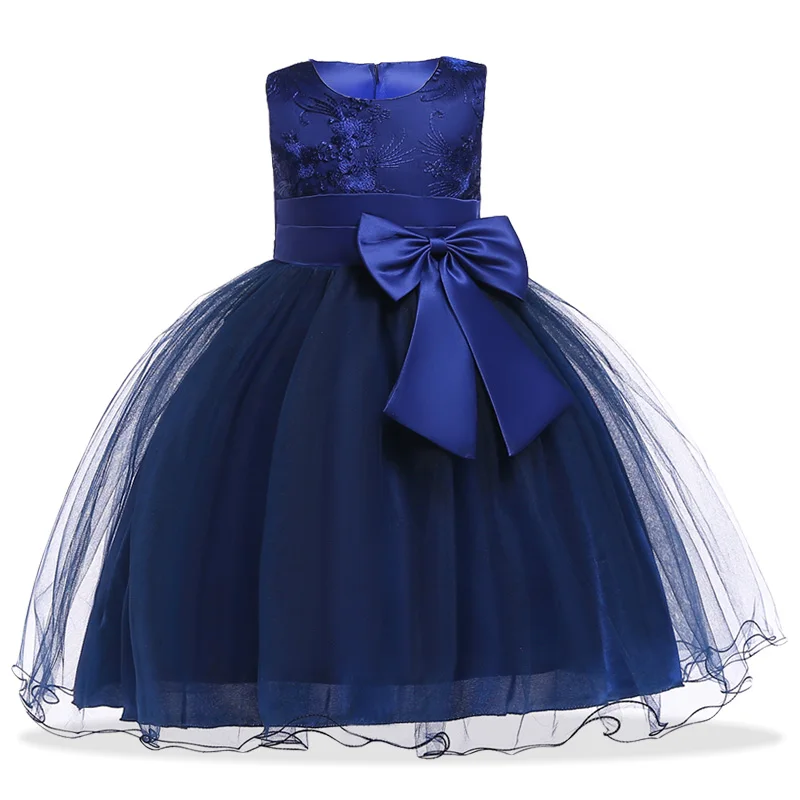Элегантное детское свадебное платье с цветочным узором для девочек, платье принцессы, праздничные платья для маленьких девочек, детская одежда 5, 6, 7, 8, 9, 10 лет