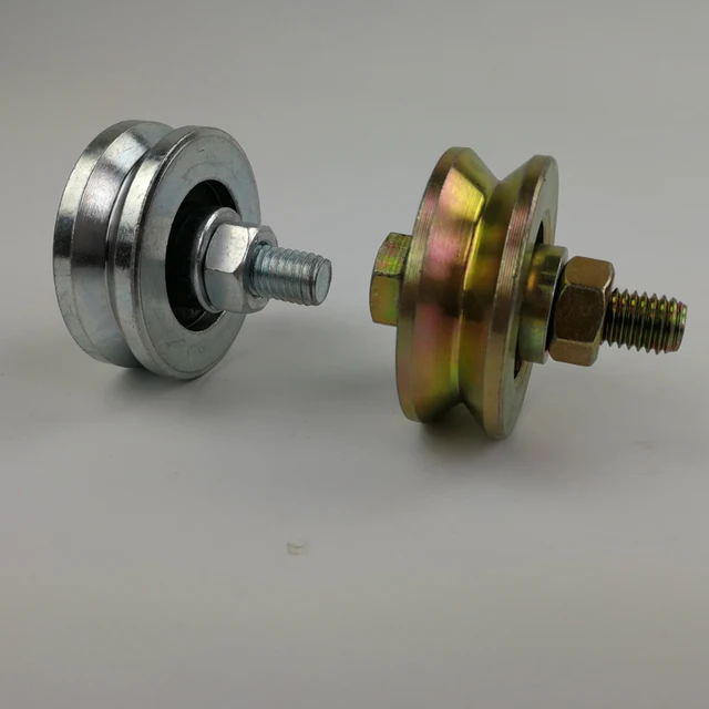 2 inch sliding V groove gate rollers/pulleys/wheels with 1pcs 6201RS