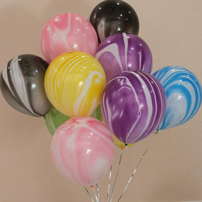 

Round Lollipop Marble Party Balloons 12inch Round Mono Colorful Wedding Birthday Party Decorate Balloon Toys 20PCS