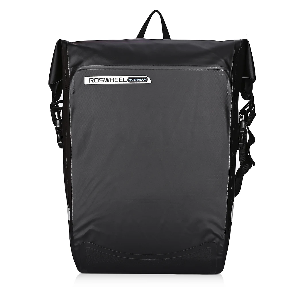 Cheap ROSWHEEL 20L Large Capacity Water Resistant Bicycle Rear Rack Bag Hanging Pannier PVC Bicycle Rear Rack Bike Front Tube Pannier 4 Cheap ROSWHEEL 20L Large Capacity Water Resistant Bicycle Rear Rack Bag Hanging Pannier PVC Bicycle Rear Rack Bike Front Tube Pannier 4