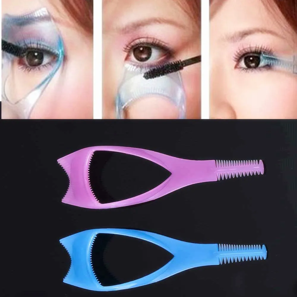 Three in one cosmetic beauty beauty mascara applicator guide comb