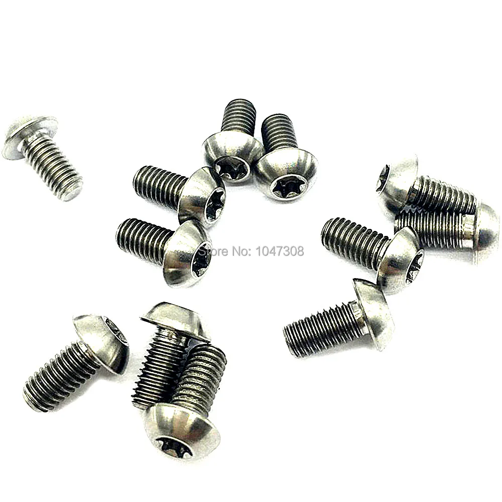 12pcs Titanium Disc Brake Rotor Bolts M5x10mm Ti Screws Disc Rotor