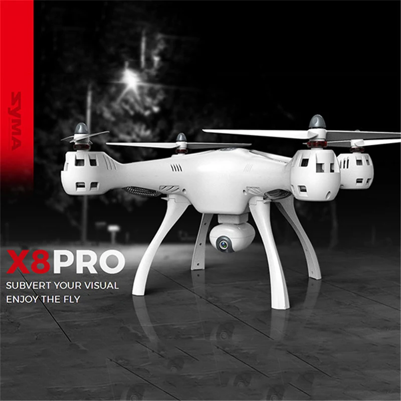 

Original SYMA X8 PRO GPS Drone RC Quadcopter With Wifi 720P Camera Professional FPV Drone Auto Return RC Helicopter VS CX20