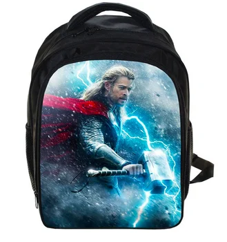 

13 Inch Super hero School Bags for Kindergarten Children kids Thor School Backpack for Girls Boys Children's Backpacks Mochila