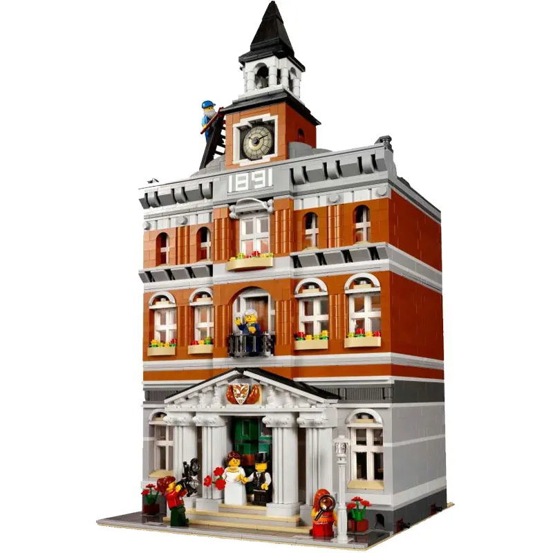Custom Creator Town Hall 10251 UA Set Building Block Brick Free Fast Shipping