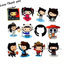 NEW 25pcs lot Github Stickers Waterproof Skateboard Decal Travel Decal For Suitcase Car Laptop Motos Anime
