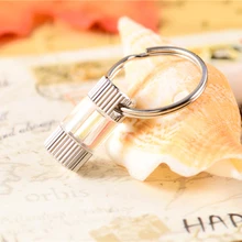 Тритий само светящееся кольцо для ключей Водонепроницаемый Сверхлегкий Открытый светится в темноте брелок кольцо аварийное выживания мини свет