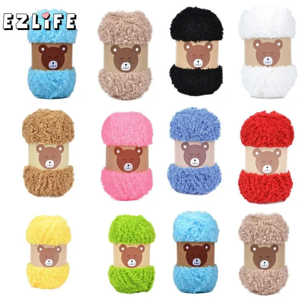 

EZLIFE New Super Soft Smooth Chunky Acrylic Double Knitting Wool Yarn Colorful Baby Skein Ball Yarn For DIY Knitting Craft Yarns