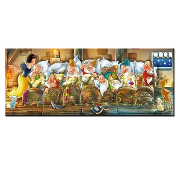 

Diamond Embroidery Snow White and the Dwarfs Round Rhinestones Diamond Mosaic Diamond Painting Full Drill Square Wall Decor