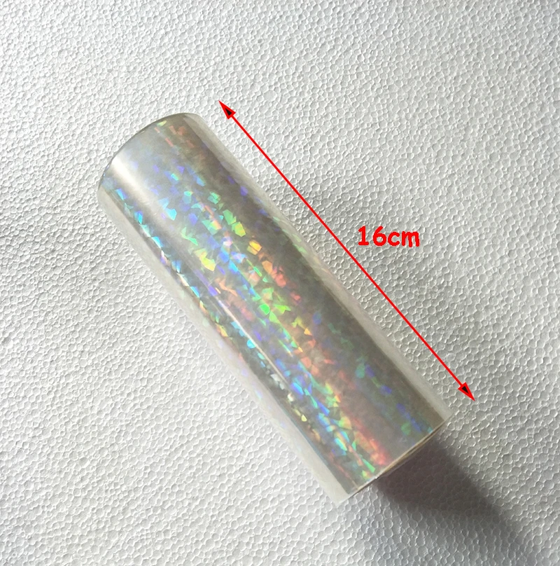 Holographic foil transparent foil Y04 hot stamping for paper or plastic  16cm x120m Shattered Glass - AliExpress