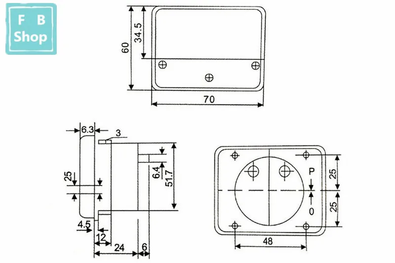 DC DH670 1mA 5mA 10mA 50mA 100mA 200mA 300mA 500mA аналоговый ток Панель метр амперметр переменного