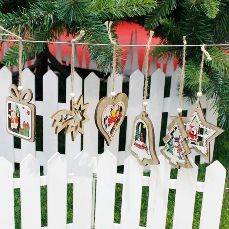 Christmas Wood Wall Hanging Decor Painted Wooden Sign Muti Designs