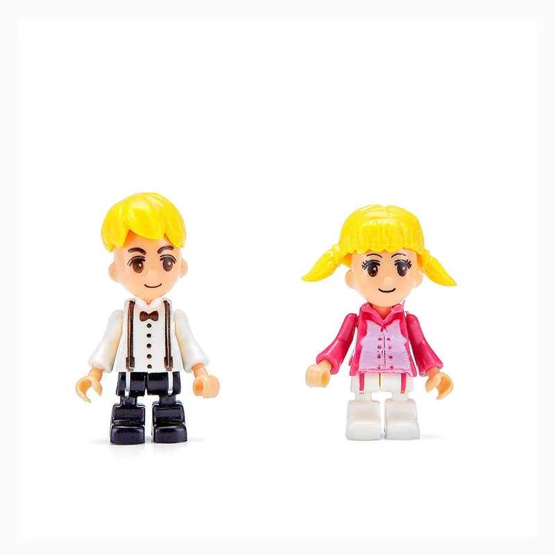 Bricolage домом Poupée poupée миниатюрный Avec Des Meubles En дом Miniaturas Jouets Pour Enfants Nouvelle|Блочные