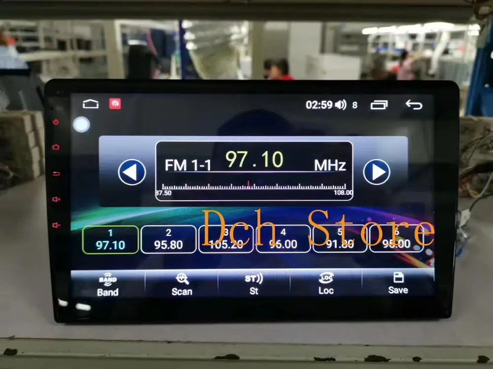 Top 10.1/9 inch 2.5D IPS touchscreen Android 8.1 Car DVD Player GPS radio universal navigation 8 core build in DSP 32EQ single 1 din 1