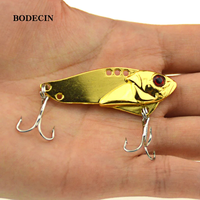 Fishing Lure Wobblers Metal VIB Sequins Baits 4pcs 5CM 10.8G Tackle Pesca Fish Lures Wobbler Vibration Hard Bait Crankbait Bass (8)