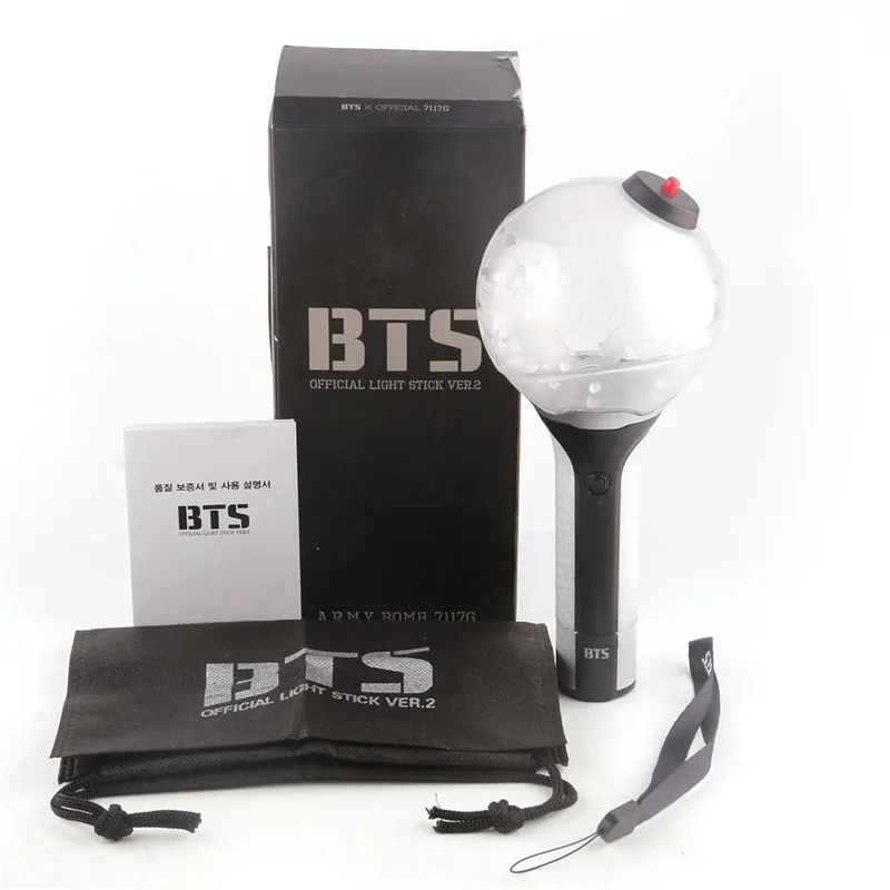 

KPOP New Bluetooth Version ARMY Bomb Ver3 Light Stick Ver2. Bangtan Boys Concert Light Up Lamp Fan Made Gift Collection Toys