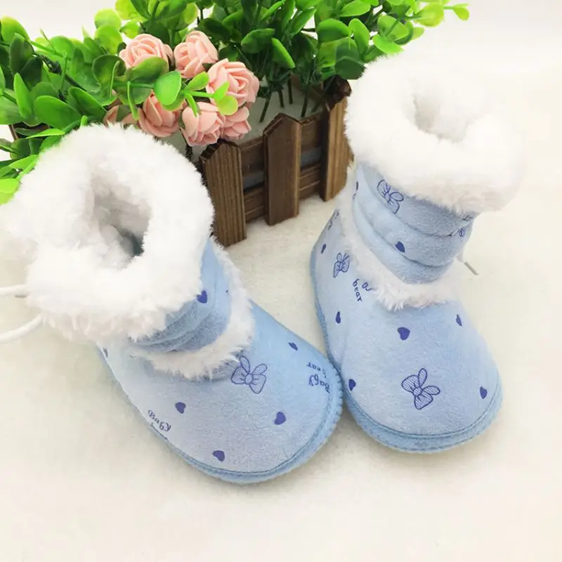 Для детей от 0 до 18 месяцев; зимние ходунки для маленьких девочек; однотонная Обувь На Шнуровке Для Младенцев