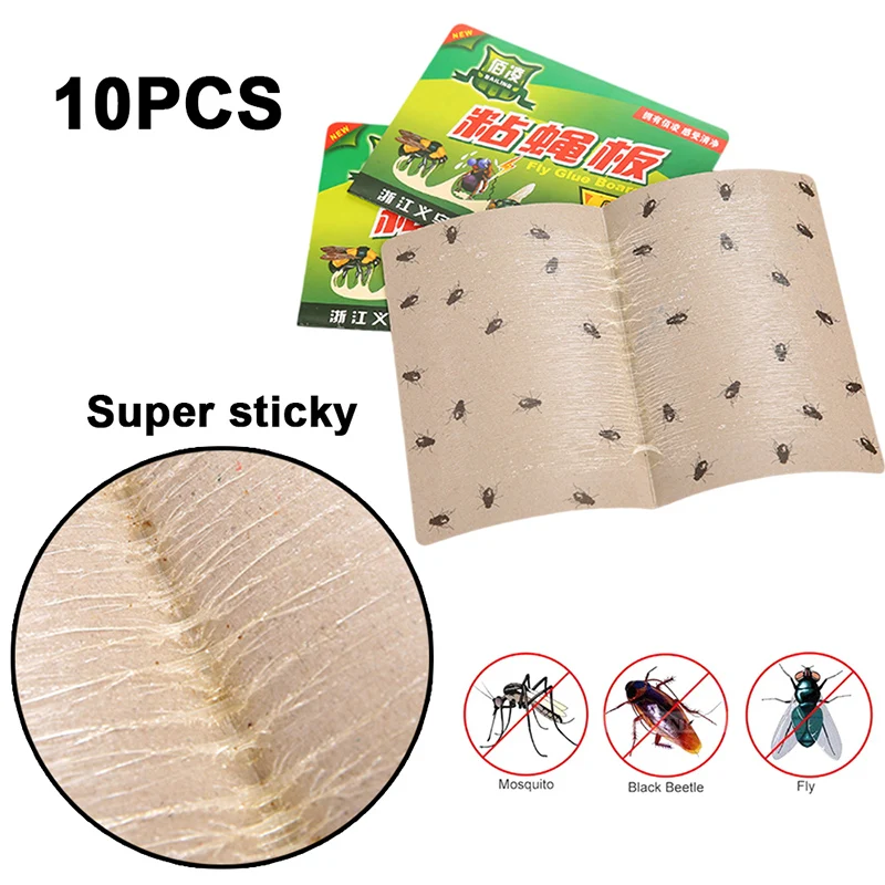 

Paper Fly Glue Board Convenient Catchers Sticky Flies