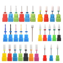 Monica Nails Ceramic Drill Bits Professional Clean Brush Many Style Bit Nail Art Pedicure Manicure Tools Machine Accessories