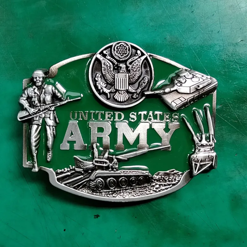 

1 Pcs United State Army Western Cowboy Military Belt Buckle For Men