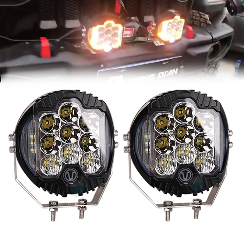 

2pcs 7" 90W LED Work Light Bar Spot Driving Fog Lamp LED Work Light For Jeep ATV UAZ SUV 4WD 4x4 Truck Tractor LED Work Light.