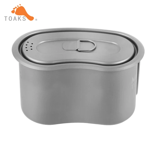TOAKS 950ml Titanium Cup Titanium Military Lunch Box Titanium Canteen