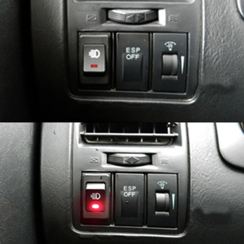 12V 35A Universal Car Red LED Fog Light Rocker Switch Dash Dashboard 4Pin.yp