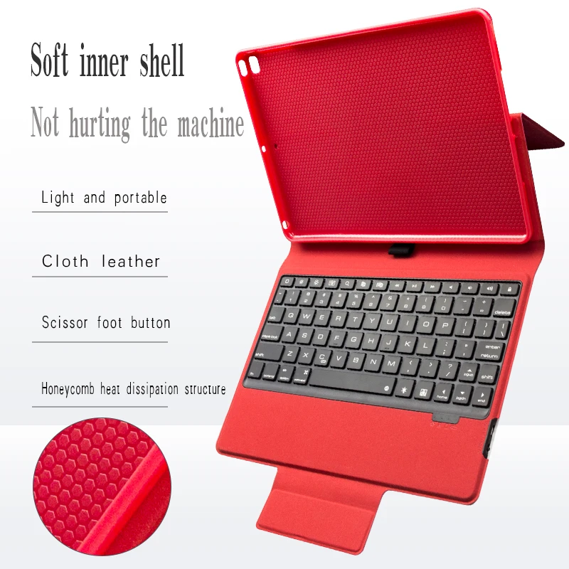 

Ultra-thin smart wireless Bluetooth backlit keyboard case for 2018/2017 iPad 9.7, air 2/1, Pro 9.7