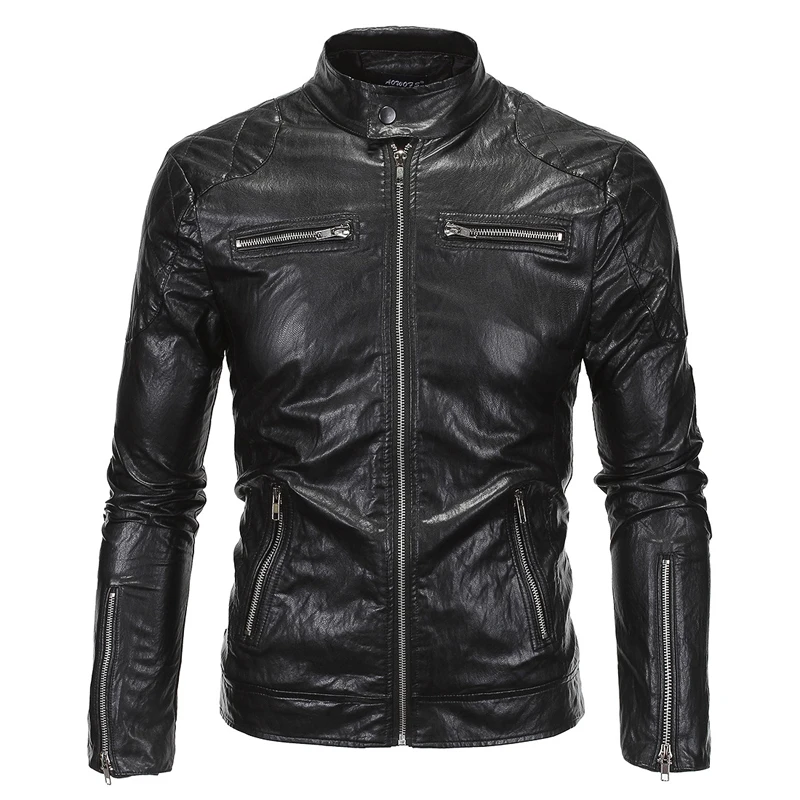 Online Get Cheap Mens Leather Biker Jacket Alibaba Group