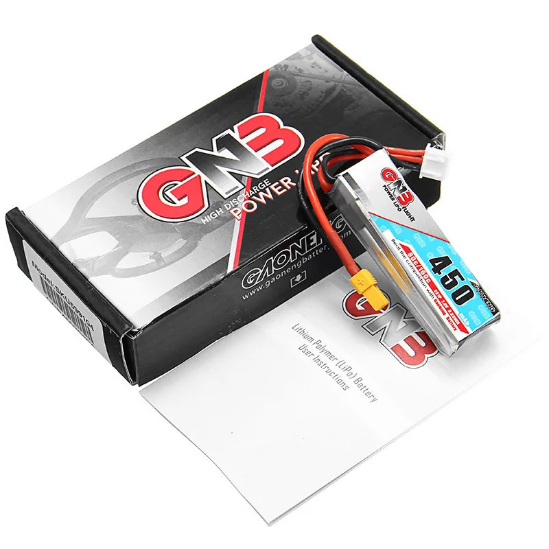 Gaoneng GNB 7,4 V 2S 11,1 V 3S 4S 14,8 V 450MAH 80C Lipo аккумулятор XT30 разъем для CineBee Cine Whoop BetaFPV Дрон RC Квадрокоптер