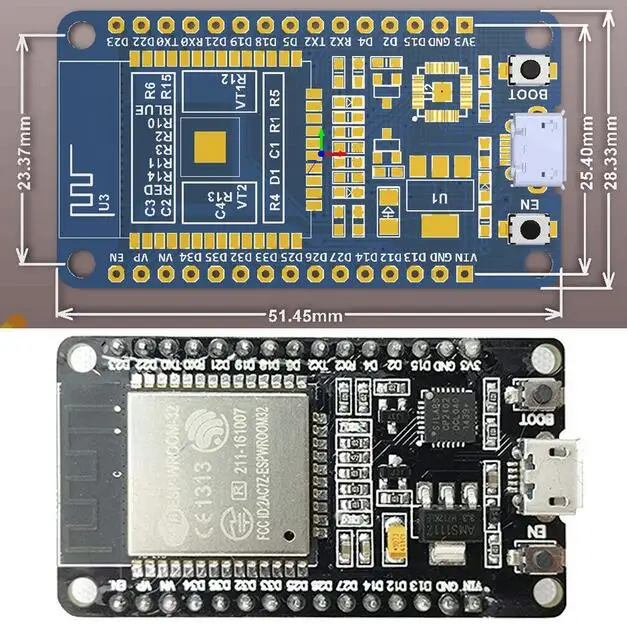 1 лот/10 шт. Новинка для топ ESP-32S ESP-32 развитию 2 4 ГГц двухрежимный WiFi + Bluetooth Антенна |