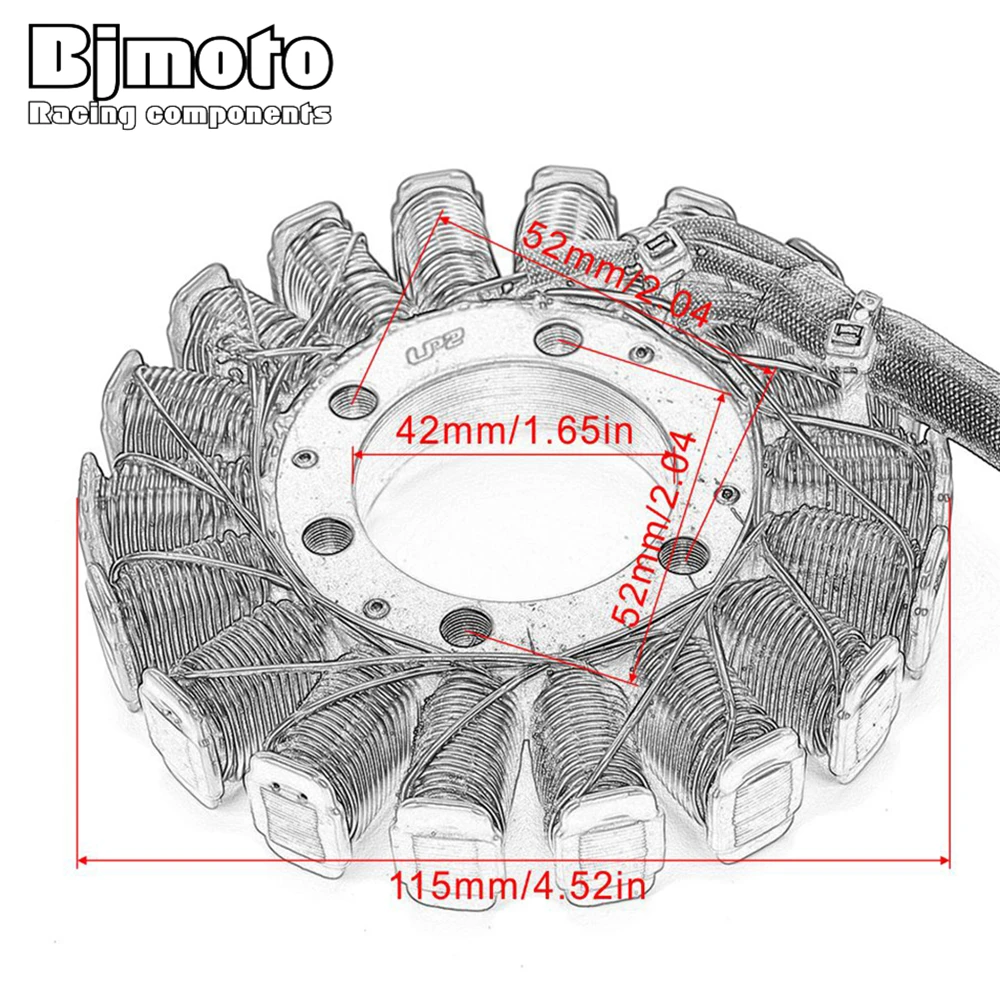 BJ YZF-R6 Магнитный статор мотоцикла катушки для Yamaha YZF R6 2006- 2C0-81410-00 2C0-81410-01 мотоциклы генератор
