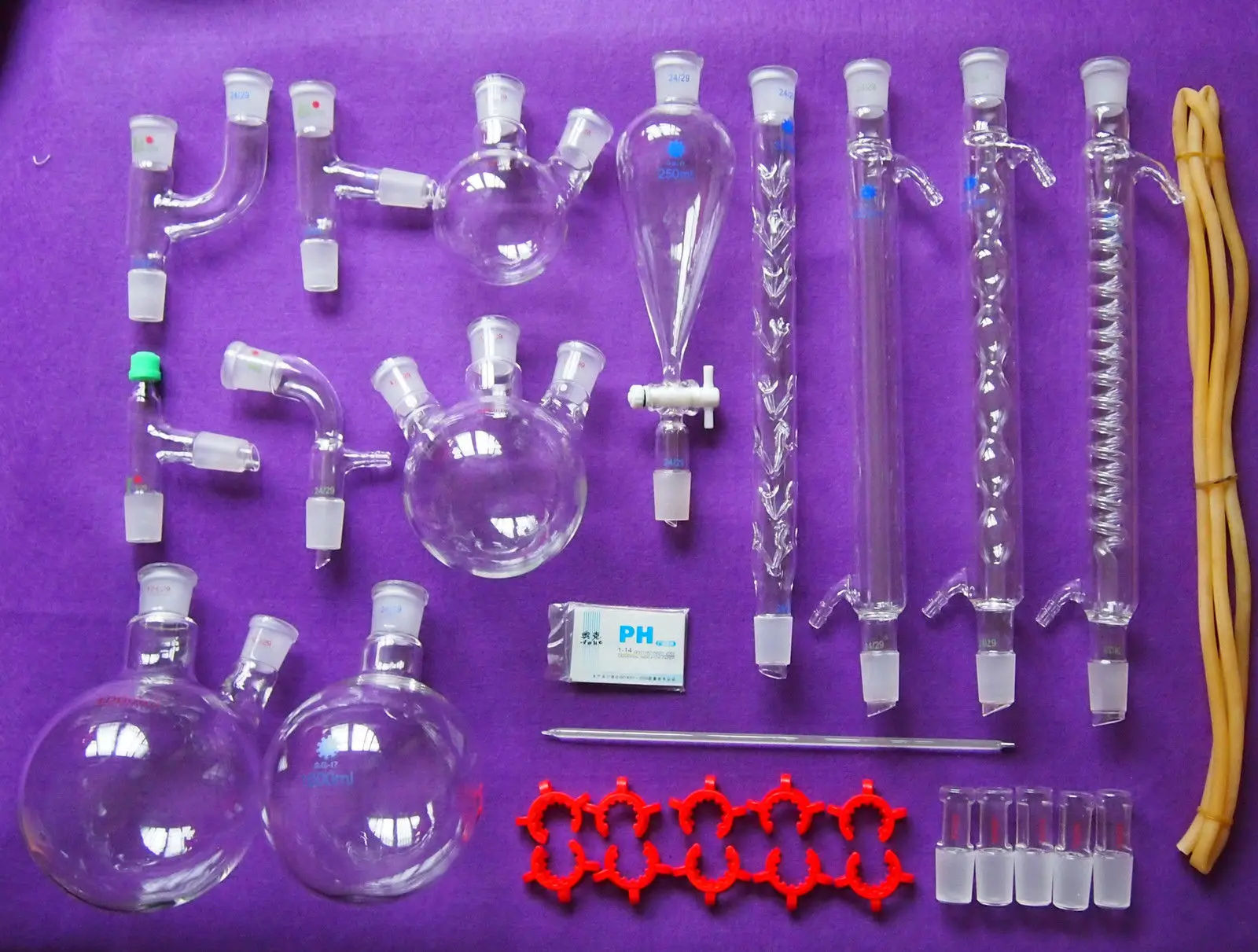 

New Lab Chemistry Glassware kit,Laboratory Glassware Set With 24/29 Joints