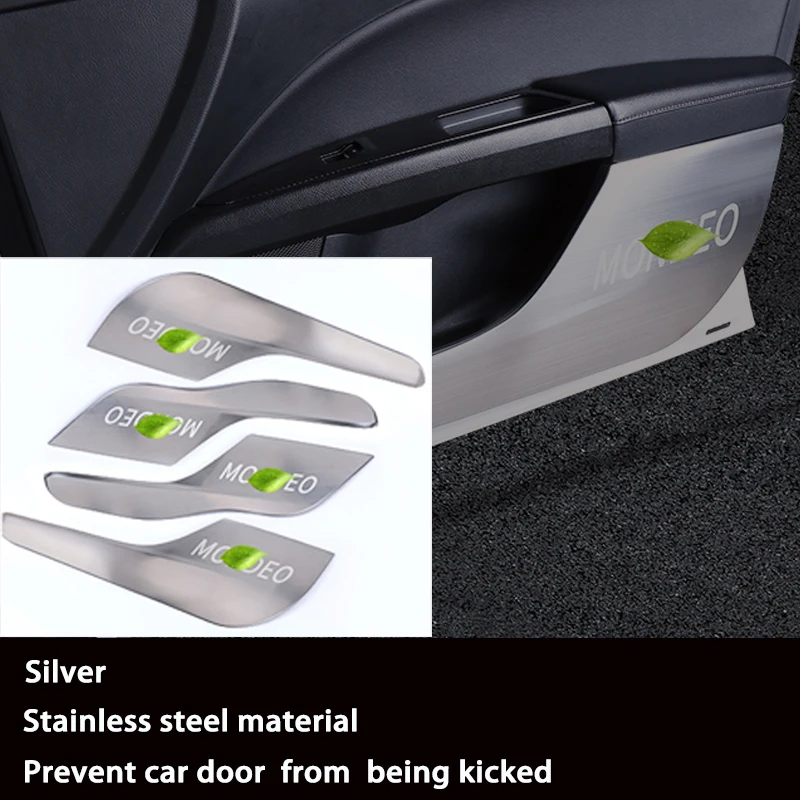  Atreus 4pcs For Ford Mondeo MK5 MKV 2017 2018 Car styling 3D Door Anti Kick Mat Dust Proof Protecti