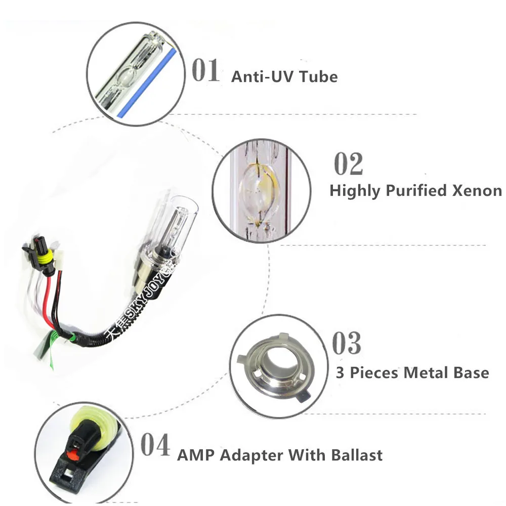 SKYJOYCE motor H4 H6 BA20D xenon bulb for scooter hid motorcycle headlight kit H6 hid xenon H6M lamp 4300K5000K6000K8000K10000K (35)