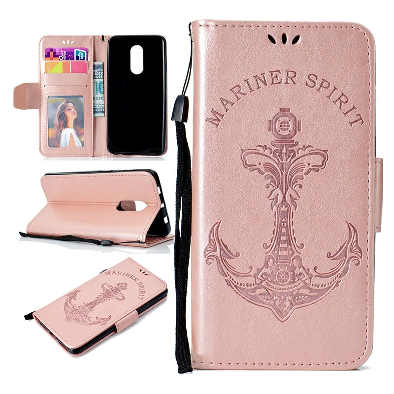 KEFO For Xiaomi Mi A1 5X Case Embossed anchor PU Leather Flip Wallet cover For Xiaomi Redmi 4A 4X 5 Plus Y1 Note 4 4X 5A Coque   (9)